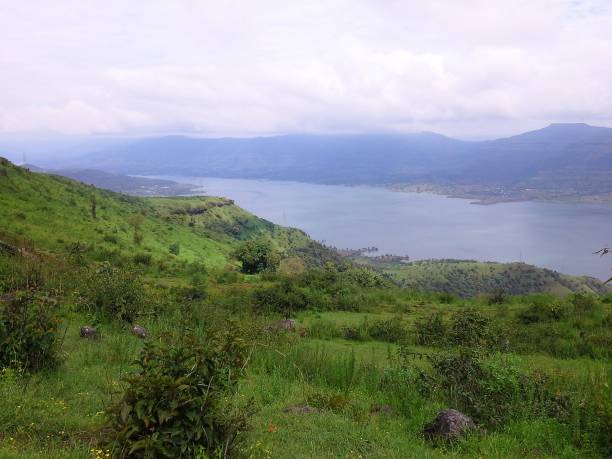istock green mountain with lake 825447072