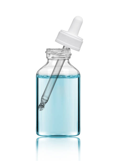 istock Cosmetic bottle with pipette, isolated on white background 825451252