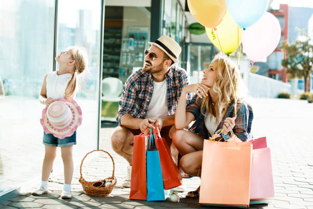istock Family enjoying shopping 825458290