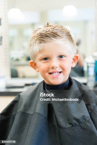 5 Year Old Getting A Haircut Stock Photo - Download Image Now - Barber  Shop, Boys, 4-5 Years - iStock