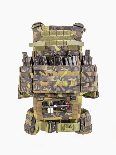 istock Bulletproof vest, bulletproof multifunctional protective vest, Camouflage 825465460