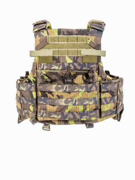 istock Bulletproof vest, bulletproof multifunctional protective vest, Camouflage 825466540