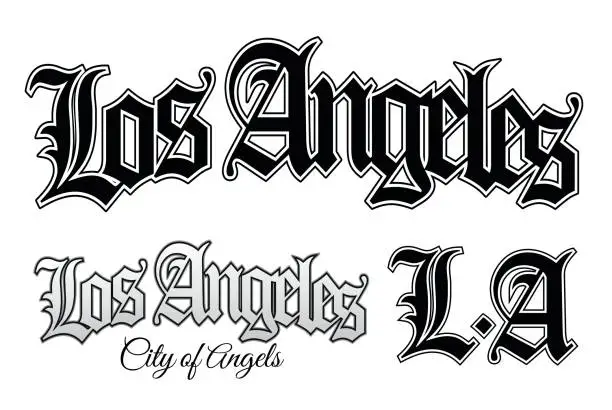 Vector illustration of Los Angeles L.A