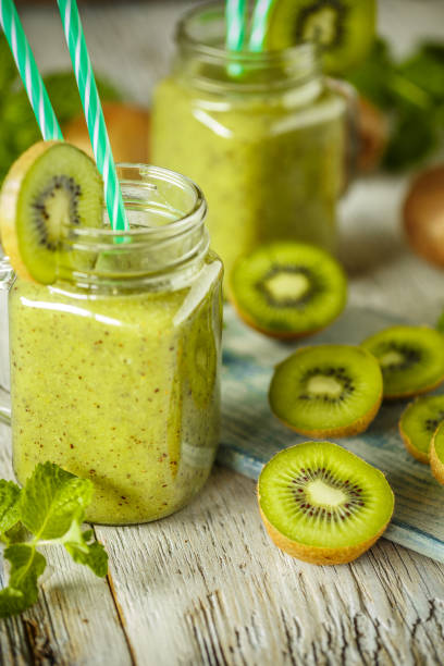 istock Fresh homemade kiwi smoothies 825468500