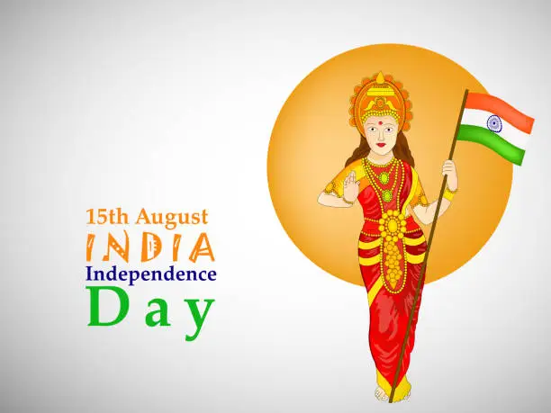 Vector illustration of illustration of India Independence Day Background