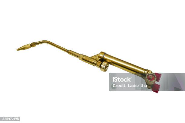 New Brass Pipe Gas Welding Torch Stock Photo - Download Image Now - Arch - Architectural Feature, Business Finance and Industry, Clean