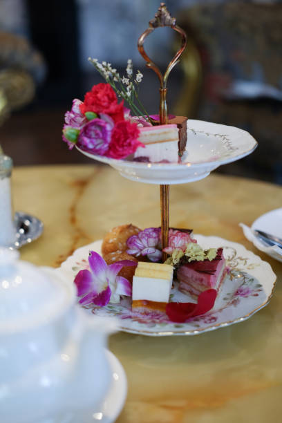 istock Close up of various cakes in coffee shop 825473486