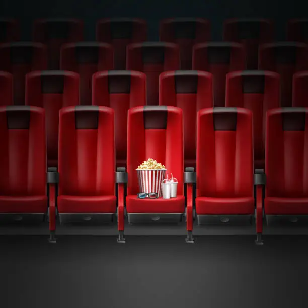 Vector illustration of Cinema movie theater