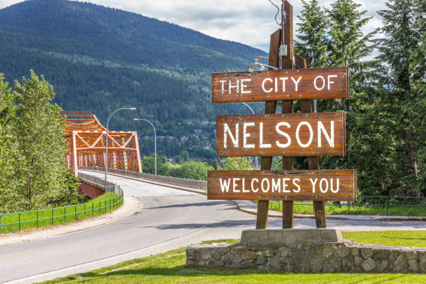 istock Welcome sign at Nelson, BC, Canada 825478506