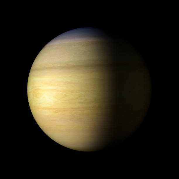 istock Saturn Solar system planet on black background 3d rendering. Elements of this image furnished by NASA 825478536