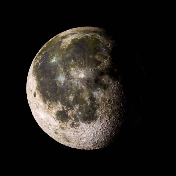 istock Moon Solar system planet on black background 3d rendering. Elements of this image furnished by NASA 825481632