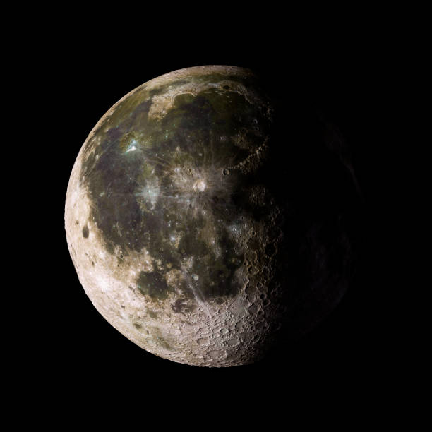 istock Moon Solar system planet on black background 3d rendering. Elements of this image furnished by NASA 825482274