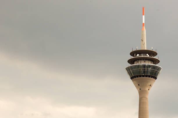 istock Television tower Rheinturm of Dusseldorf 825504998