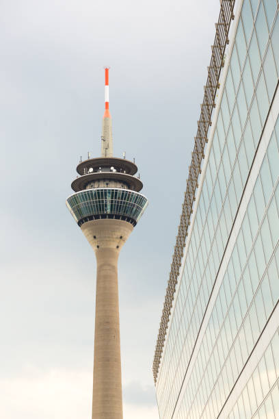 istock Television tower Rheinturm of Dusseldorf 825505194