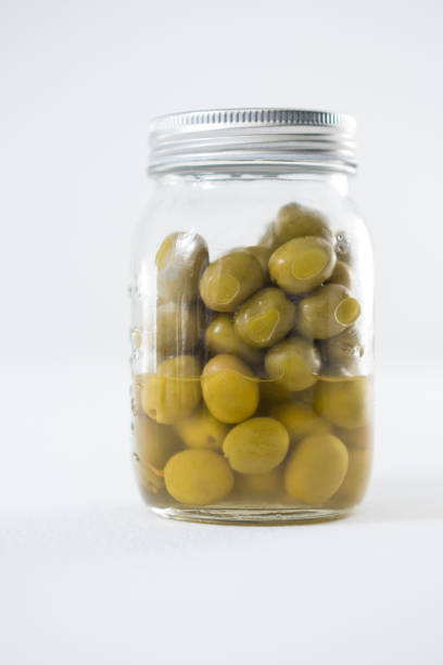 istock Preservative olives in jar 825510050