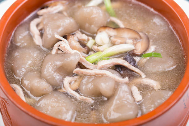 istock taro dumplings soup with mushroom and pork meat 825513494