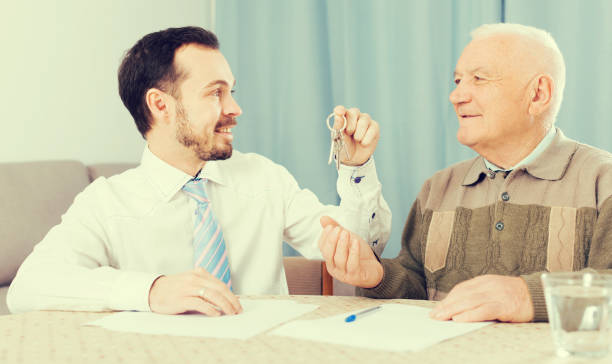 istock Man buying house at home 825526636