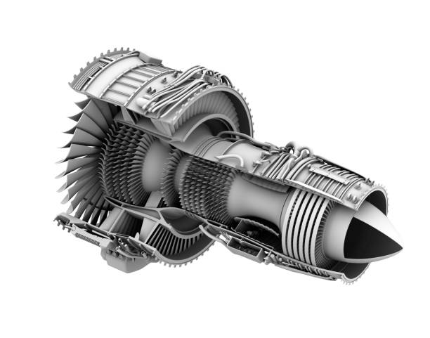 istock 3D clay cutaway render of turbofan jet engine isolated on white background 825527172
