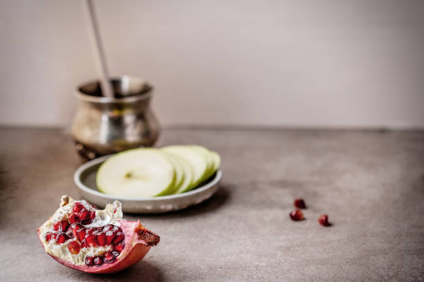 Apples, pomegranate and honey for Rosh Hashanah