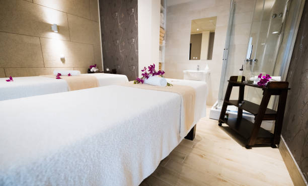 istock Interior of massage saloon 825538456
