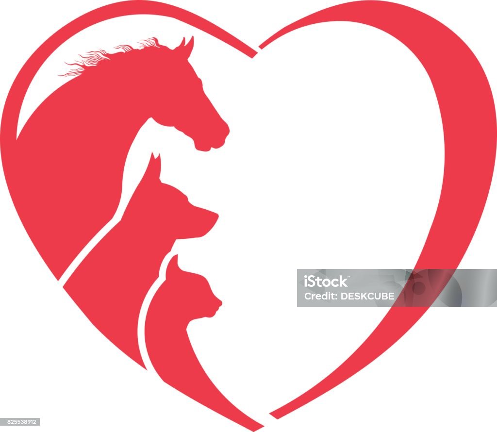 Horse, Dog, Cat Animal Lover Icon Dog stock vector