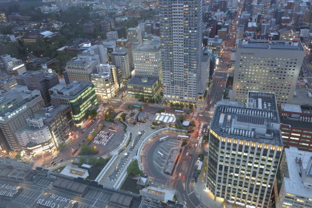 istock Sapporo, Japan cityscape in the central ward. 825542480