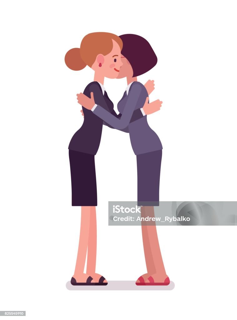 Businesswomen Giving A Hug Stock Illustration - Download Image Now - Embracing, Adult, Arm - iStock Businesswomen Giving A Hug Stock Illustration - Download Image Now - Embracing, Adult, Arm - iStock