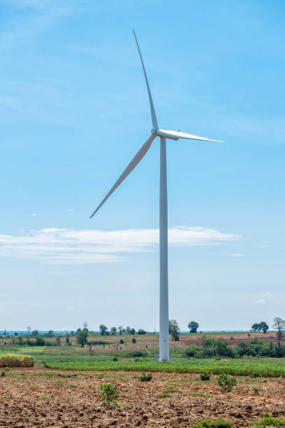 istock Wind turbine power at daylight 825545960