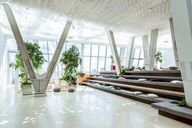 istock Multifunctional space for rest, presentations and meetings in a 825546184
