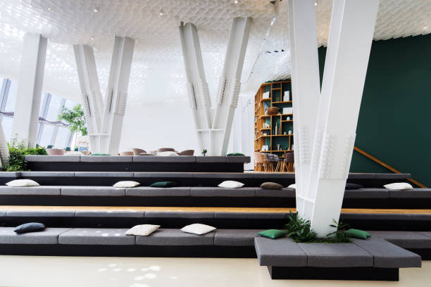 istock Multifunctional space for rest, presentations and meetings in a 825546238