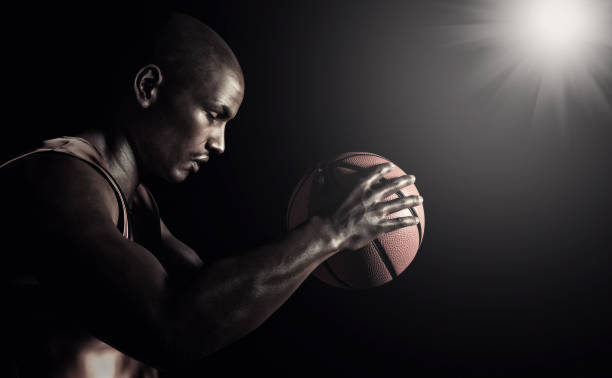 istock Young black sportsman 825550452