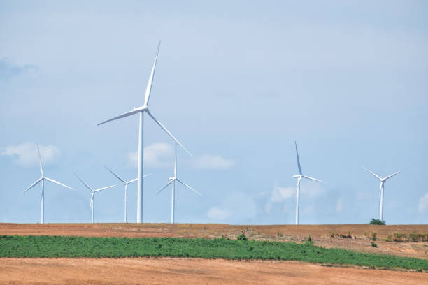 istock Wind turbine power at daylight 825551486