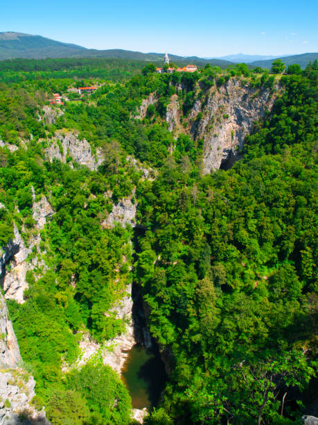 istock Deep gorge of Reka River at Skocjan Caves 825554534