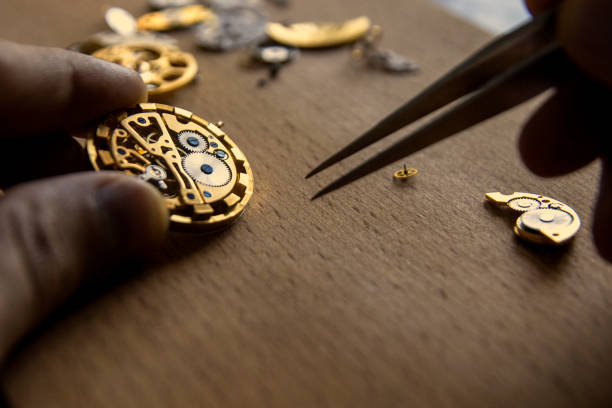 istock Mechanical watch repair 825565864
