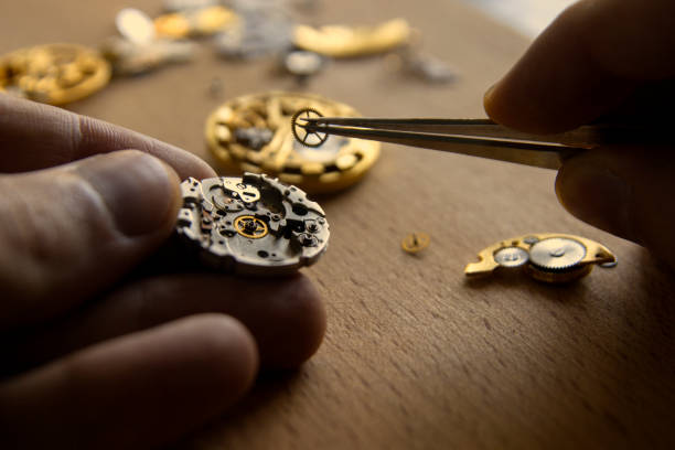 istock Mechanical watch repair 825565874