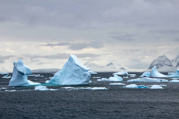 istock Antarctic landscape, icebergs, mountains and ocean, Antarctic Peninsula 825577286