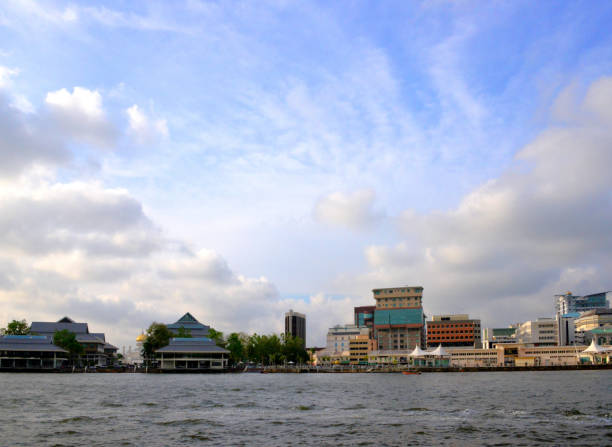 istock Bandar Seri Begawan, Brunei - skyline from the river 825608488