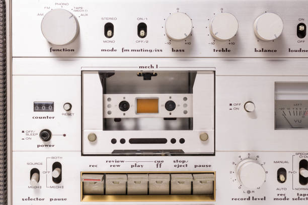 istock Vintage Radio-cassette recorder 825608832