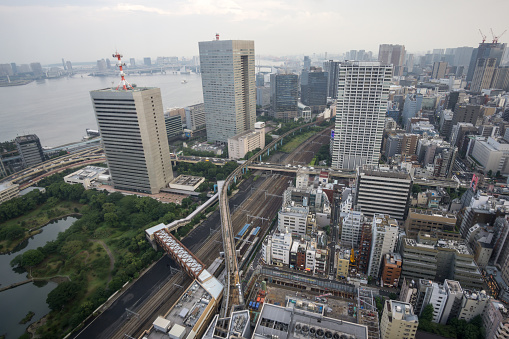 view of tokyo from world trade center seaside top.