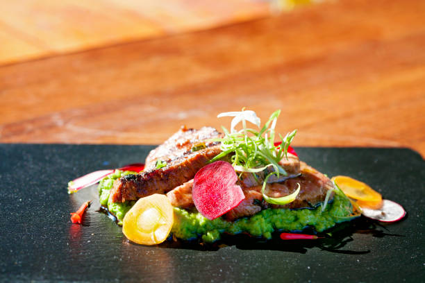 istock Sea food on table at the fish restaurant 825617238