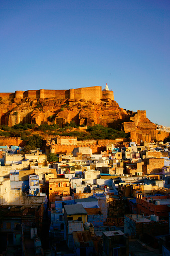 Cityscape of Blue City and Mehrangarh Fort