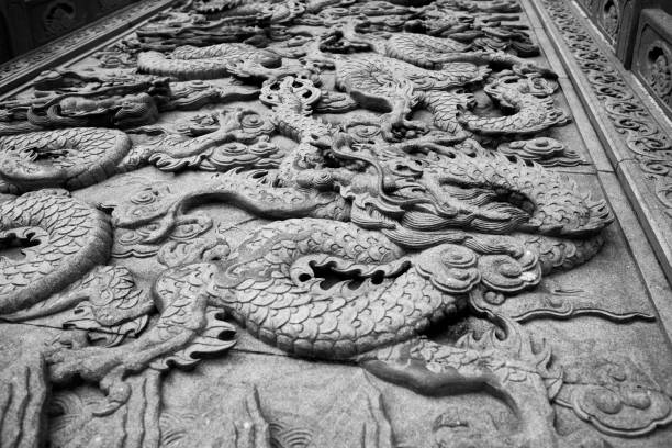 istock Close up Dragon near staircase 825644162