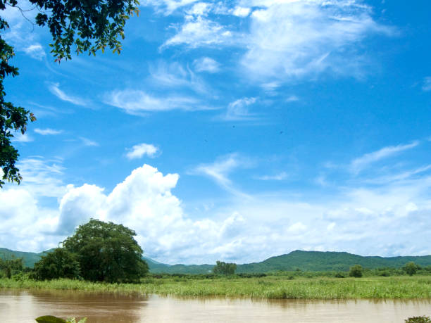 istock Landscape of rural at the river side 825648380