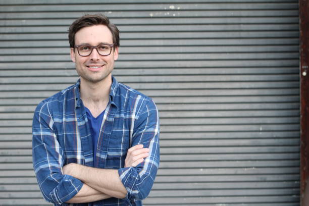 istock Beautiful Smiling Young man Portrait close up 825648856