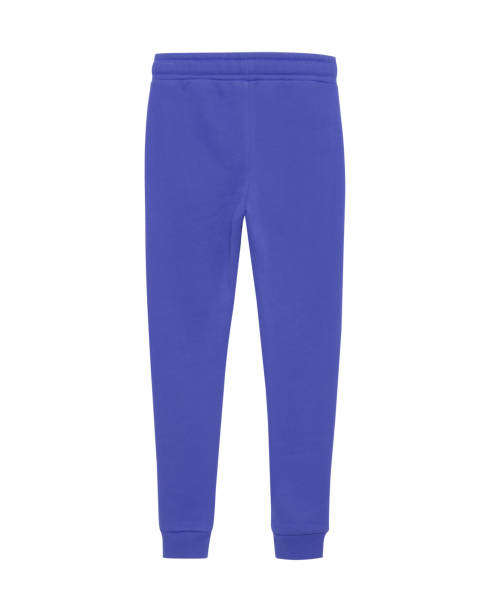istock Blue sport sweatpants isolated white 825652218