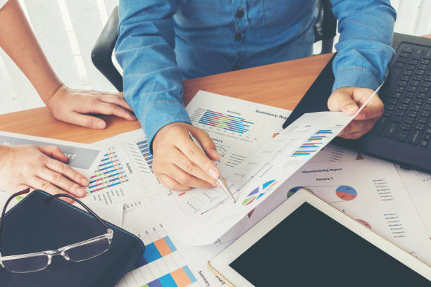 istock Corporate Business Planning with business chart Teamwork Concept 825655592