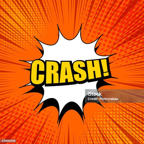 Normal Crash Background Crash Wording Bright Template Stock Illustration - Download Image Now ...
