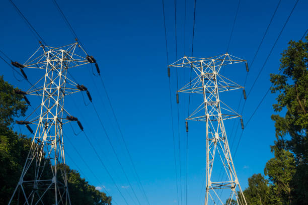 istock pylons of high-voltage power lines 825669962
