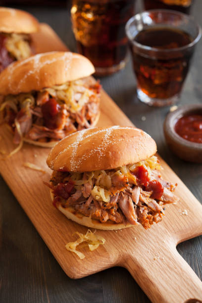istock homemade pulled pork burger with caramelized onion and bbq sauce 825672642