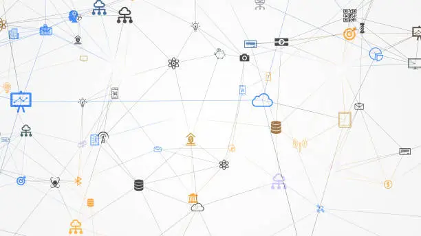 Photo of cloud computing, IT concept of the cloud technologies
